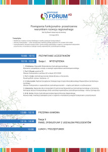 Program III Forum w Gryficach