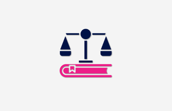 ikona książki a nad nią waga