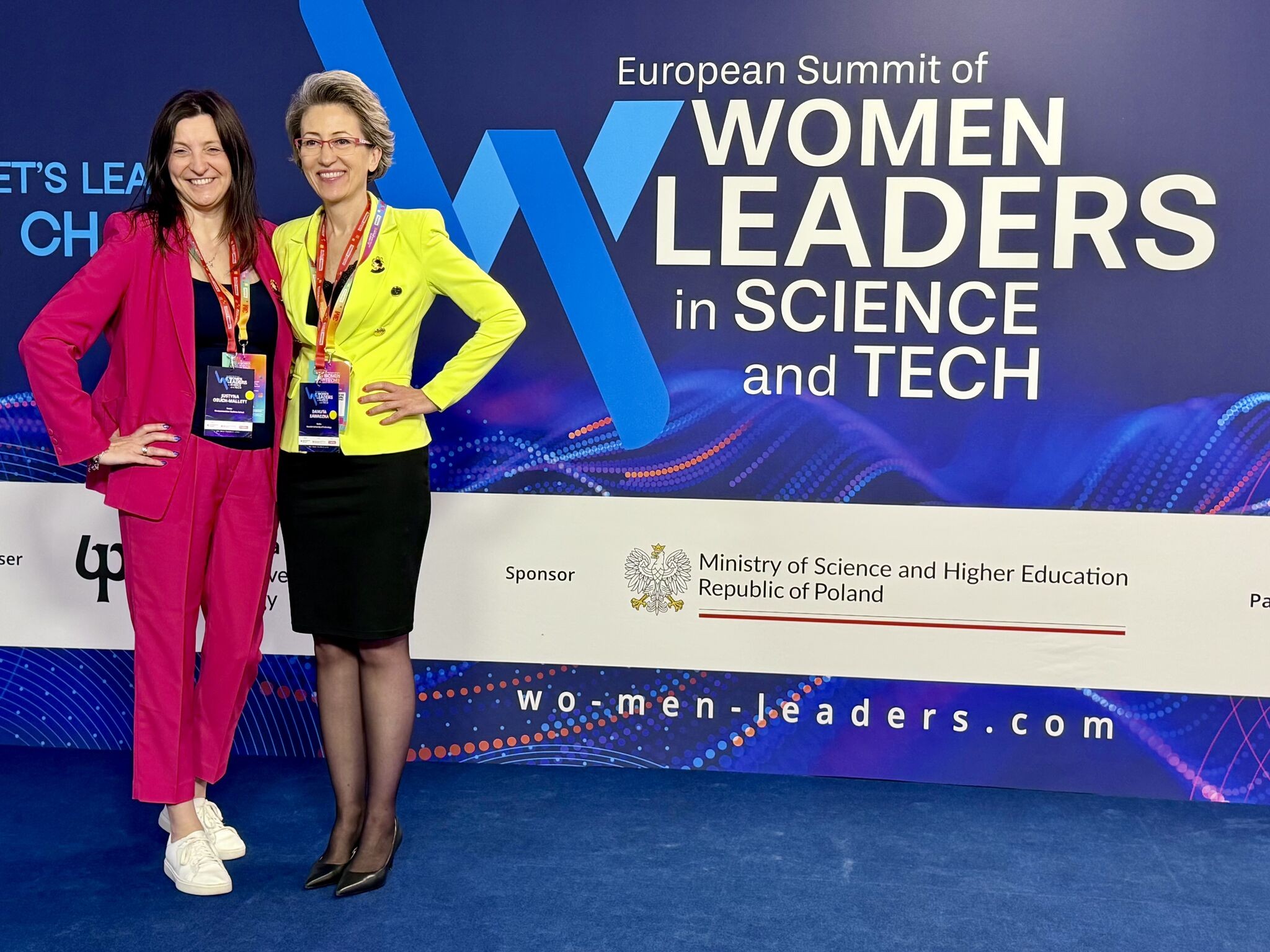 Zdjęcie z European Summit of Women Leaders in Science and Tech