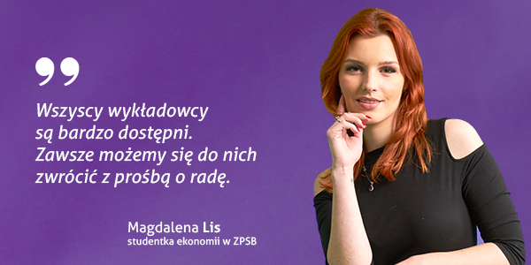 Magdalena Lis - studentka ekonomii w ZPSB Szczecin